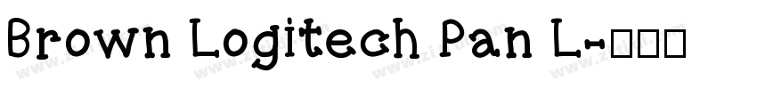 Brown Logitech Pan L字体转换